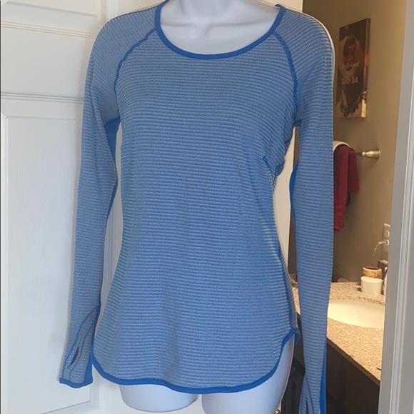 Lululemon Striped Long-Sleeve Rulu - Picture 5 of 9